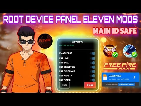 Free Fire Root Panel Eleven Mods 🔥 | Free Fire Antiban Mobile Panel 🤯 | Keblu h4x
