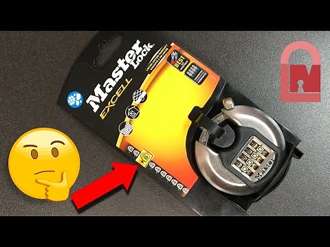 Master Lock M40DNUM Combination Diskus Padlock Decoded Out of the Pack