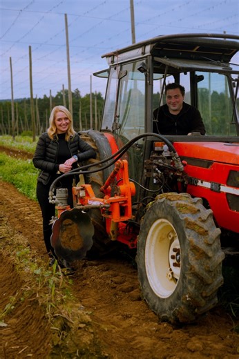 🌿 Even after the harvest, there is still work to be done in the hop fields. Here are the essential steps the growers take to prepare the hops for the next season: 1️⃣ Cutting Back: The remaining hop bines are cut back by hand. 2️⃣ Nutrient Return: The rest of the hop plant (chopped bines) is brought back to the field using a manure spreader as natural fertilizer. 3️⃣ Reducing Hills: The hills, which are created in summer, are – making the pruning in springtime much easier. #BarthHaas #Hops #Hop