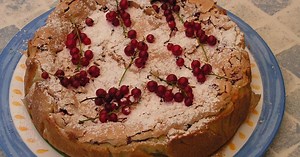 Gâteau meringué aux groseilles maison