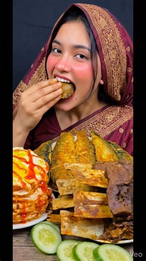 ASMR Eating Fried Fish & Chicken Liver 🍗🐟 | Satisfying & Relaxing Eating | ASMR Mukbang #mukbang