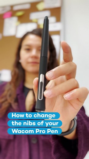 Here you have a quick tutorial on how to change the nibs of your #WacomProPen 🙌🖊️ Yes, the replacement nibs were there all this time 😜 #WacomProducts#WacomProductsigitalPen