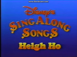 Opening To Disney's Sing-Along Songs:Heigh-Ho 1987 VHS (Canadian Copy) - video Dailymotion