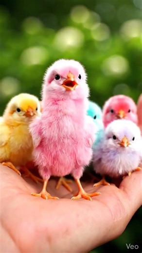A tiny world full of big smiles 🐣💖If these colorful chicks made you smile,LIKE ❤️ & SUBSCRIBE 🔔