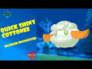 QUICK SHINY COTTONEE | Crown Tundra | Pokemon Sword/Shield