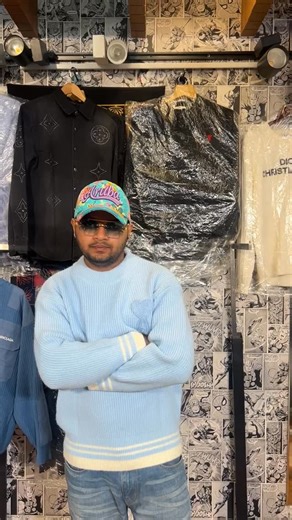 big daddy clothing - indore on Instagram: "Sky blue, but make it Parisian 💙 AMI by Alexander Mattiussi — original, timeless, effortless. #AmiParis #AlexanderMattiussi #ParisianStyle #LuxuryKnitwear #SkyBlueFit DesignerWear FashionReels OOTD MinimalLuxury AuthenticStyle"