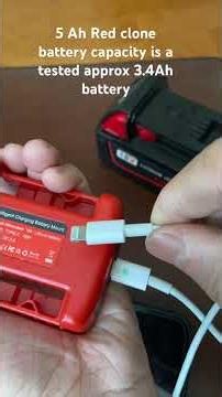 Red clone battery capacity and adapter issues