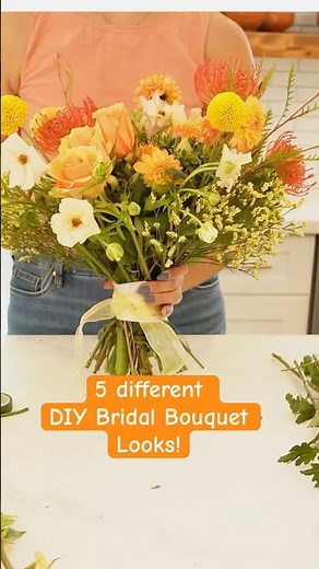 5 DIY Bridal Bouquet Looks | Garden Style Bouquets