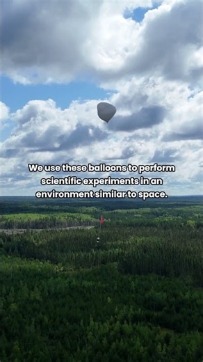 Launch of a stratospheric balloon #space #science #shorts
