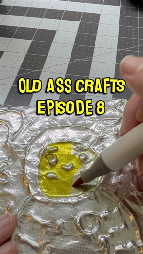 Embossed Foil Paintings Easy!! #craftyideas #diy #artandcraft