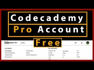 Codecademy Pro Account For Free 2020