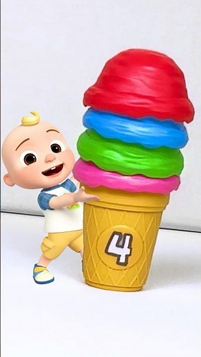 Rainbow Ice Cream Tower!🍦🟣🟢🔵🔴🍦