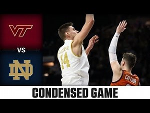 Virginia Tech vs. Notre Dame Condensed Game | 2022-23 ACC Men’s Basketball