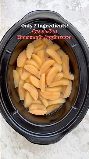 Crockpot Homemade Applesauce #slowcooker #crockpot #applesauce