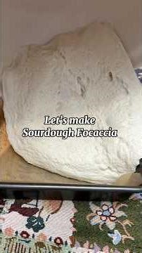 Sourdough Focaccia with no tending sound #sourdough #sourdoughbread #sourdoughstarter