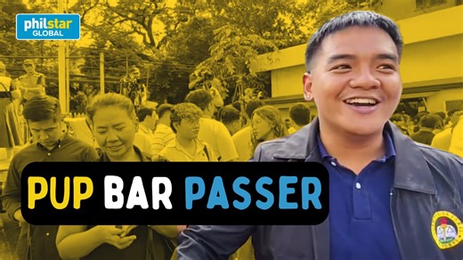 Nagpasalamat si Marcelo Siblag IV ng Polytechnic University of the Philippines (PUP) sa PUP College of Law community, magulang, at kanyang girlfriend matapos niyang makapasa sa 2025 Bar Exams, na inilabas ang resulta ngayong Miyerkules, Jan. 7. "Sobrang saya, sobrang elated dahil nakita ko naging super proud ng tatay ko at tsaka nanay ko nang makita nila ang pangalan ko sa results," sabi ni Siblag. Video by Philstar.com / Ian Laqui | Philstar.com