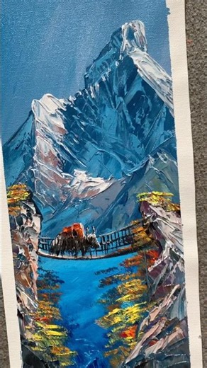 Release a painting! Satisfying painting! Awesome drawing painting #art #painting