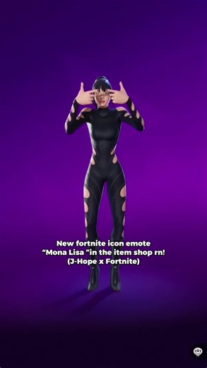 new fortnite icon emote Mona Lisa in the fortnite item shop right now! I BEG FORTNITE GIVE US A KILLIN IT GIRL EMOTE NEXT #jhopebts #monalisaemote #monalisajhope #fypシ゚viral🖤tiktok #fortniteiconemote