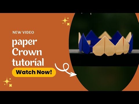 DIY Paper Crown Tutorial | Easy Origami Crown Making Step by Step|#video #craft #viral
