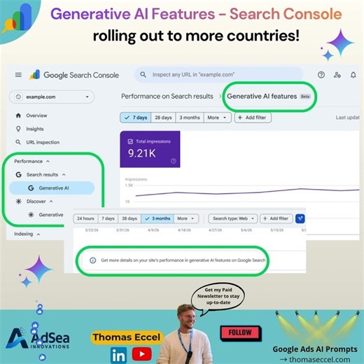 AI Performance & Visibility - Google Search Console #seo #geo #ai #searchconsole #aeo