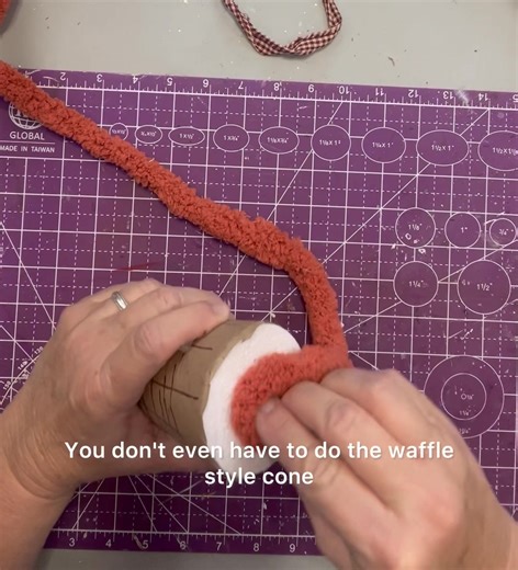 7.8K views · 169 reactions | Faux Ice Cream Cone Made with styrofoam cone, yarn, & brown paper. #DIY #crafting | Re-Make It Pretty | Facebook