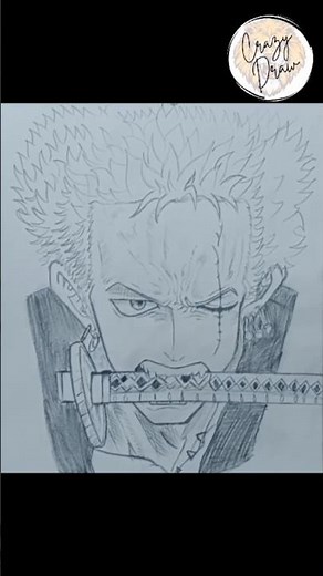 Zoro Sword Drawing Tutorial ⚔️🔥 #anime #shorts