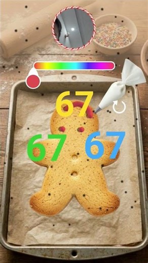 67=67! that is a cookie have a lote of 67 i don't no enything #will #cake #cookies