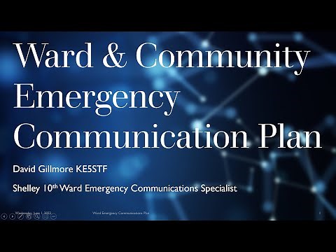 Ward & Community Emergency Communications Plan