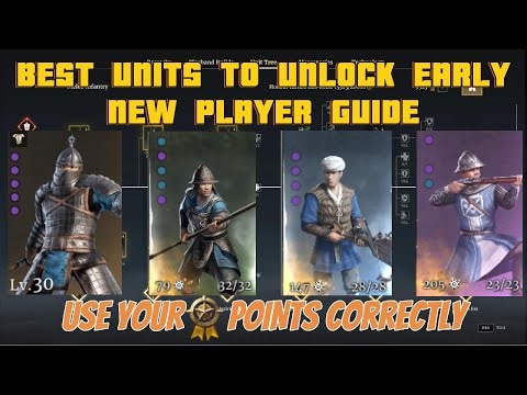 NEW PLAYER GUIDE, WHAT UNITS TO UNLOCK EARLY-Conqueror's Blade