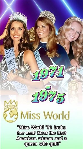 Miss World Winners 1971-1975 | Triumphs & Controversies 👑🌍#MissWorld #BeautyPageant #VersusPedia