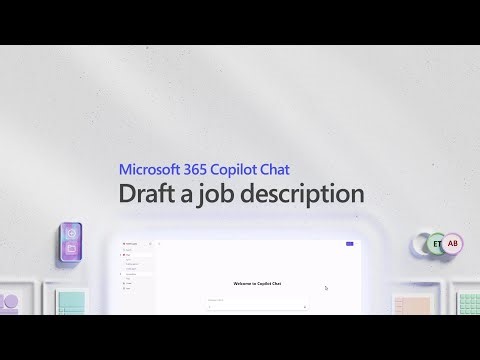 Draft a job description using Microsoft 365 Copilot Chat