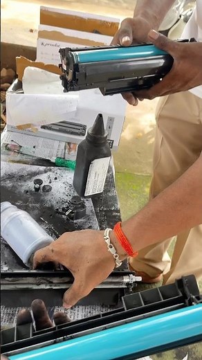 How to fill ink in hp printer #technology #printer #ink