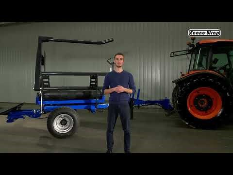 Econo-Wrap EW-1800T Fully Automatic Self-Loading Bale Wrapper
