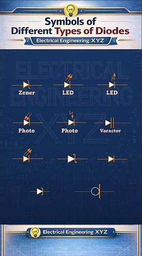 All Diode Symbols in 30 Seconds ⚡ | Electronics Basics