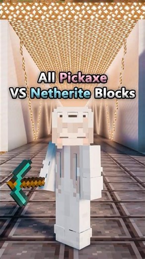 All Pickaxe VS Netherite Blocks #minecraft