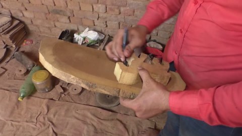 Masterful Woodworking: Crafting a Wooden Horse Toy by Hand