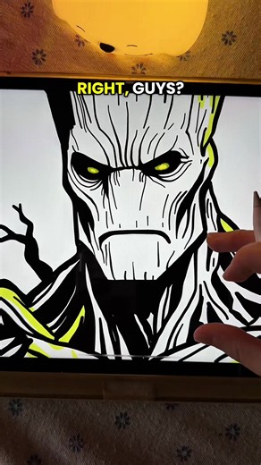 App: ArtWorkout BRO…that’s a DOT🫪😭 #drawingprocess #Groot #digitalart #artchallenge #artistsoftiktok