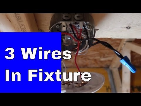 How To Wire A Light Fixture With Red Black And White Wires