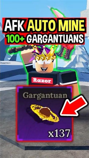 AFK AUTO FARM GARGANTUAN in The Forge Roblox