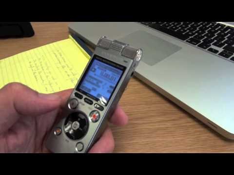 Olympus DM650 Dictaphone tutorial