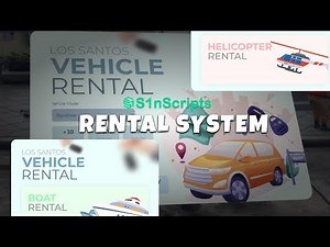FiveM Script Showcase - The Vehicle (Cars, boats, plaines, helicopters) Rental System