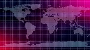 Multiple Colored Earth Map Animation Earth Map Animation Grid Line