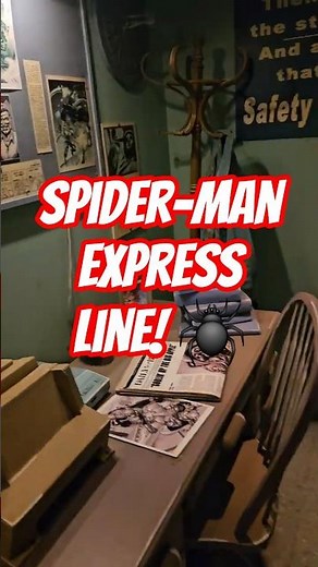 Walking the Spider-Man Express Queue! 🕷️ | Universal Islands of Adventure #Shorts