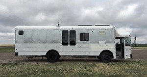 Couple converts bus into a home. They're efficient use of space is sure to impress you