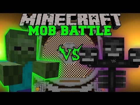 GIANT ZOMBIE VS WITHER BOSS - Minecraft Mob Battles - Arena Battle