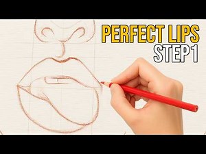 How to Sketch Lips and Mouth for Oil Painting | Realistic Portrait Drawing Tutorial