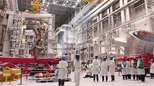 143K views · 1.9K reactions | Watch sector module #5 twist, turn, and glide its way into the tokamak pit. 1,100 tonnes ➜ rotated 90° ➜ landed with just 10 mm to spare. 3/9 of the machine is in position! Call it precision… or call it art. #fusion #iter #tokamak | ITER | Facebook