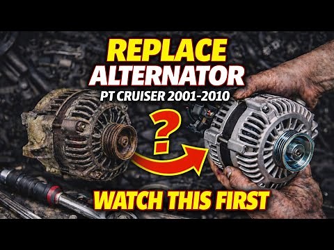 How to replace alternator pt cruiser 2001-2010