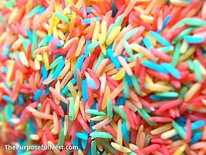 How to Color Rice For Sensory Play