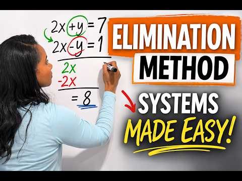 How to Solve Systems of Equations Using Elimination | Algebra Step-by-Step